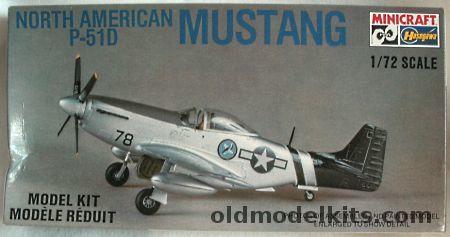 Hasegawa 1/72 North American P-51D Mustang, 1101 plastic model kit